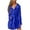 001 Blue, variant on Robes for Women Belted Soft Fleece Loungewear Short Terry Cloth Spa Bathrobes Winter Warm Shower Robe Purple,L