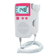 Portable Fetas Doppler Monitors, Pegnancy Hartbeat Monitor Doppler Baeby Detactor for Home Use, LED Screen Color Digital Display Speaker Monitor