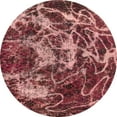 thumbnail image 1 of Ahgly Company Indoor Round Abstract IndianRed Abstract Area Rugs, 4' Round, 1 of 6