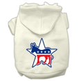 thumbnail image 1 of Democrat Screen Print Pet Hoodies Cream Size Xs (8), 1 of 1
