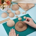 thumbnail image 3 of Juego de 12 piezas de herramientas para prensar cuencos de cerámica en 12 tamaños, moldes de madera para cerámica, juego de herramientas para cerámica semicirculares, 3 of 5