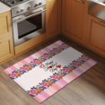 thumbnail image 2 of Happy Mother's Day Front Door Rugs 2x3 ft Pink Flower Heart Rustic Pink Stripes Small Rug for Entryway Non Slip Washable Bathroom Door Mat Absorbent Floor Mat for Indoor Entrance, 2 of 9