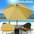 thumbnail image 4 of Sunny 7.5ft Patio Umbrella LED Lighted Tilt Aluminum Garden Market Balcony Outdoor Sunshade, 4 of 11