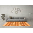 thumbnail image 3 of Ahgly Company Indoor Rectangle Abstract Orange Modern Area Rugs, 4' x 6', 3 of 4