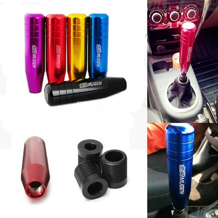 Mugen Gear - Universal 13cm/17cm Length Manual Car Gear Shift Knob Aluminium Alloy Racing Mugen Shift Knob Gold 130mm