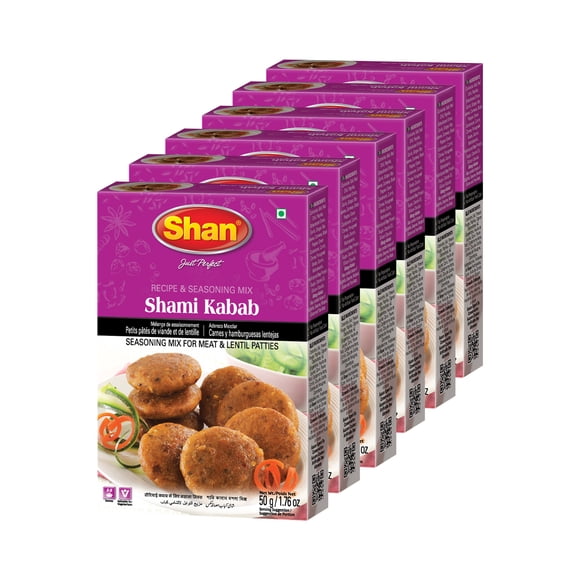 Shan Shami Kabab Premium, 50g (Pack of 6)