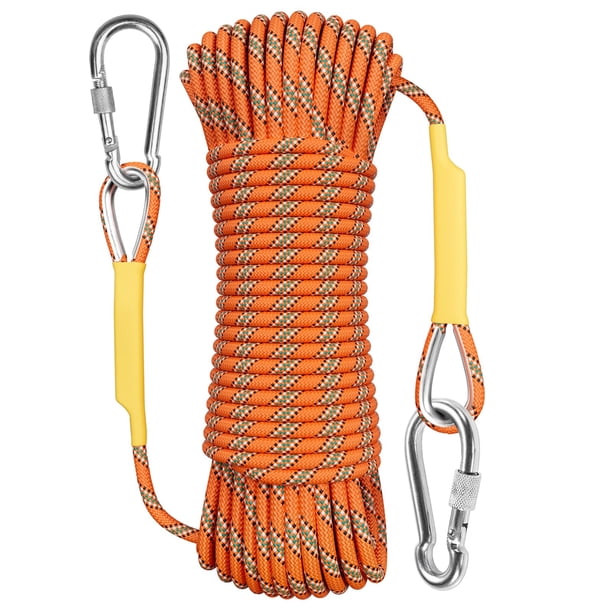 Cuerda de escalada X XBEN de 10 m (32 pies), color naranja para escalada