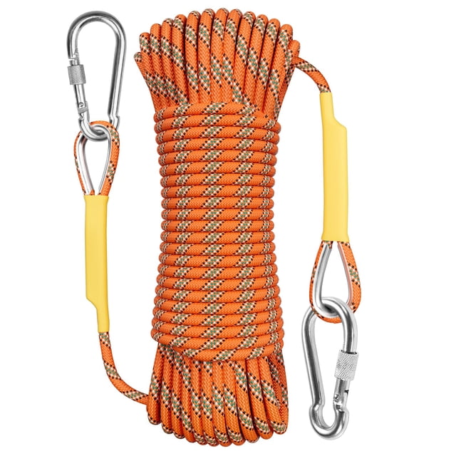 Cuerda de escalada X XBEN de 10 m (32 pies), color naranja para escalada