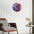thumbnail image 3 of Battery Operated Analog Wall Clocks Non-Ticking Silent Modern Clock Decorative for Home,Office-Cute Kitten Eating Ice Cream Surrounded By Neon Lights(14inch), 3 of 4