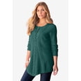thumbnail image 5 of Roaman's Women's Plus Size Lace Yoke Pullover Sweater, 5 of 6