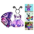 thumbnail image 4 of Ensemble de Costume Fairy pour Filles 4 Pcs Robe Tutu Ailes de Papillon Princesse Cosplay pour Enfants pour Style B, 4 of 8