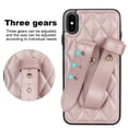 thumbnail image 2 of TECH CIRCLE For iPhone XS/X Case with Wrist Band, Luxury PU Leather Kickstand Full-Body Shockproof Protective Bumper Women Girl Back Cover for Apple iPhone XS/X 5.8",Rosegold, 2 of 8