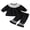 Black, variant on RUINIXCW Toddler Baby Girl Halloween Outfit Infant Baby Girls Fall Clothes Cute Pumpkin Ghost Embroidery Long Sleeve Babydoll Shirt Tops Ruffled Flare Pants Set