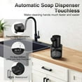 thumbnail image 3 of Dispensador Automático de Jabón Sin Contacto, Dispensador de Jabón de Manos Espumoso Ajustable de 4 Niveles, Dispensador Automático de Jabón de Montaje en Pared, Negro, 3 of 5