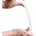 thumbnail image 3 of Dakoufish Reusable Smoothie Straws 10 inch Long Wide Mouth Plastic Straight Drinking Straws for Milkshakes, Set of 6 with Cleaning Brush (10inch, Clear), 3 of 5