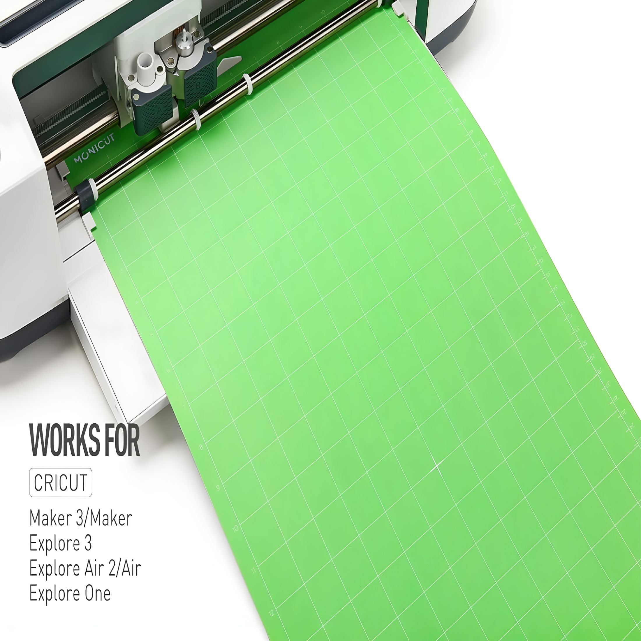 CCOCC 2026 New 12X24 Cutting Mat for Cricut Maker, Explore, Air, One (Lightgrip, Standardgrip, Stronggrip), 3 Pcs Non-Slip Flexible Cutting Mats for Crafts, Quilting, Sewing and All Arts