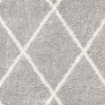 thumbnail image 6 of SAFAVIEH Parma Eglantine Geometric Shag Area Rug, Grey/Cream, 3' x 3' Square, 6 of 9