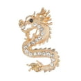 thumbnail image 5 of Hyasfey Rhinestone Dragon Brooch Pin for Women Chinese Zodiac Dragon Brooch Collar Pin Fashion Clothing Coat Jewelry Party Accessories, 5 of 8
