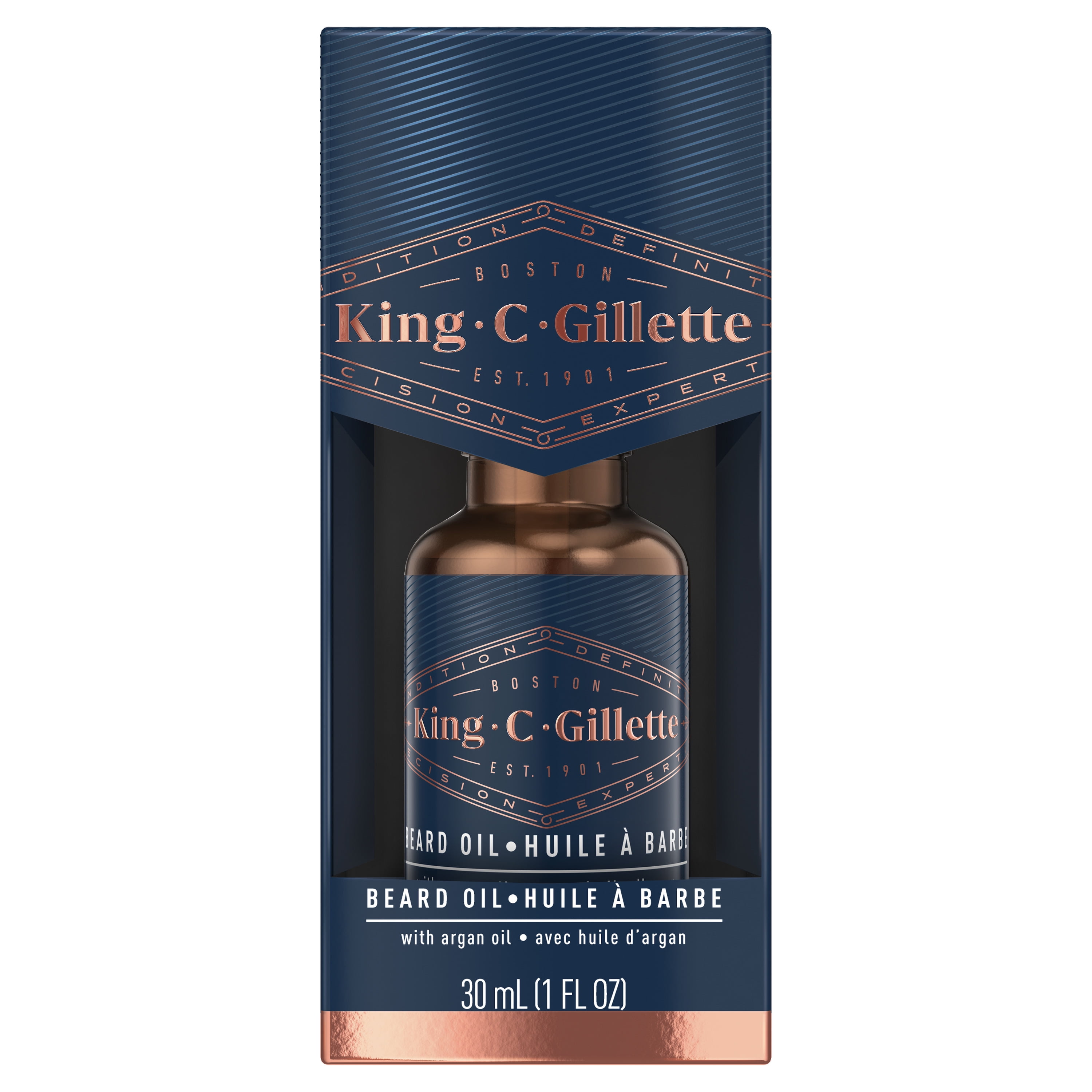 generøsitet Hysterisk Slid King C. Gillette Men's Beard Oil, 1 oz - Walmart.com