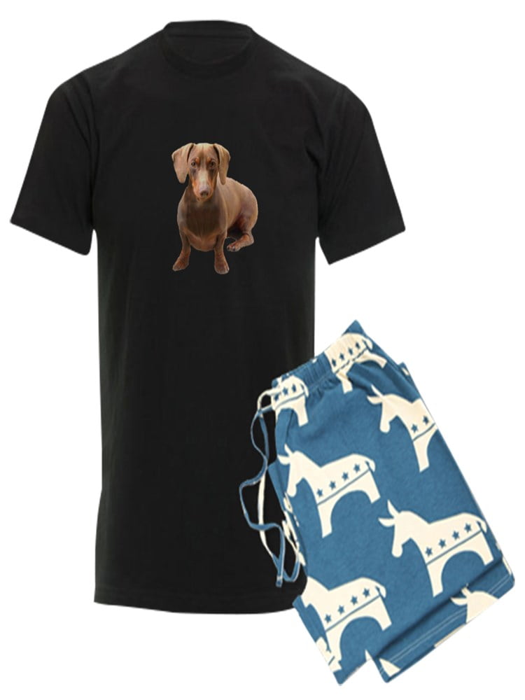 CafePress CafePress Red Short Hair Dachshund Men's Dark Pajamas