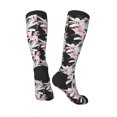 thumbnail image 4 of Fotbe Orchids Flowers print Women's Men's Novelty Crew Socks Cotton Socks Knee High Socks for Walking,Running,Nurses,Pregnancy, 4 of 9