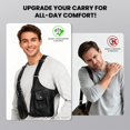 thumbnail image 4 of Leather Double  Armpit Bag for Men Underarm Concealed Rover The Holste Vest for Mens Adjustable Leather Bag (brown), 4 of 6