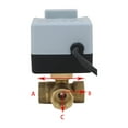 thumbnail image 2 of Brass Motorized Ball Valve 3-Wire Two Control Electric Actuator 3 Ways /2 Way DN15 DN20 DN25 DN32 DN40 with Manual Switch AC220V, 2 of 5