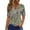 Green Tops for Women _y, variant on Women's Fashion 1/4 Button up Blouse Vintage Y2K Tops Dressy Casual Henley Neck Flowy Shirts Short Sleeve Tunic Tops Loose Fit Flowy Tie Dye Floral Print Summer Clothes Green T Shirts XXL
