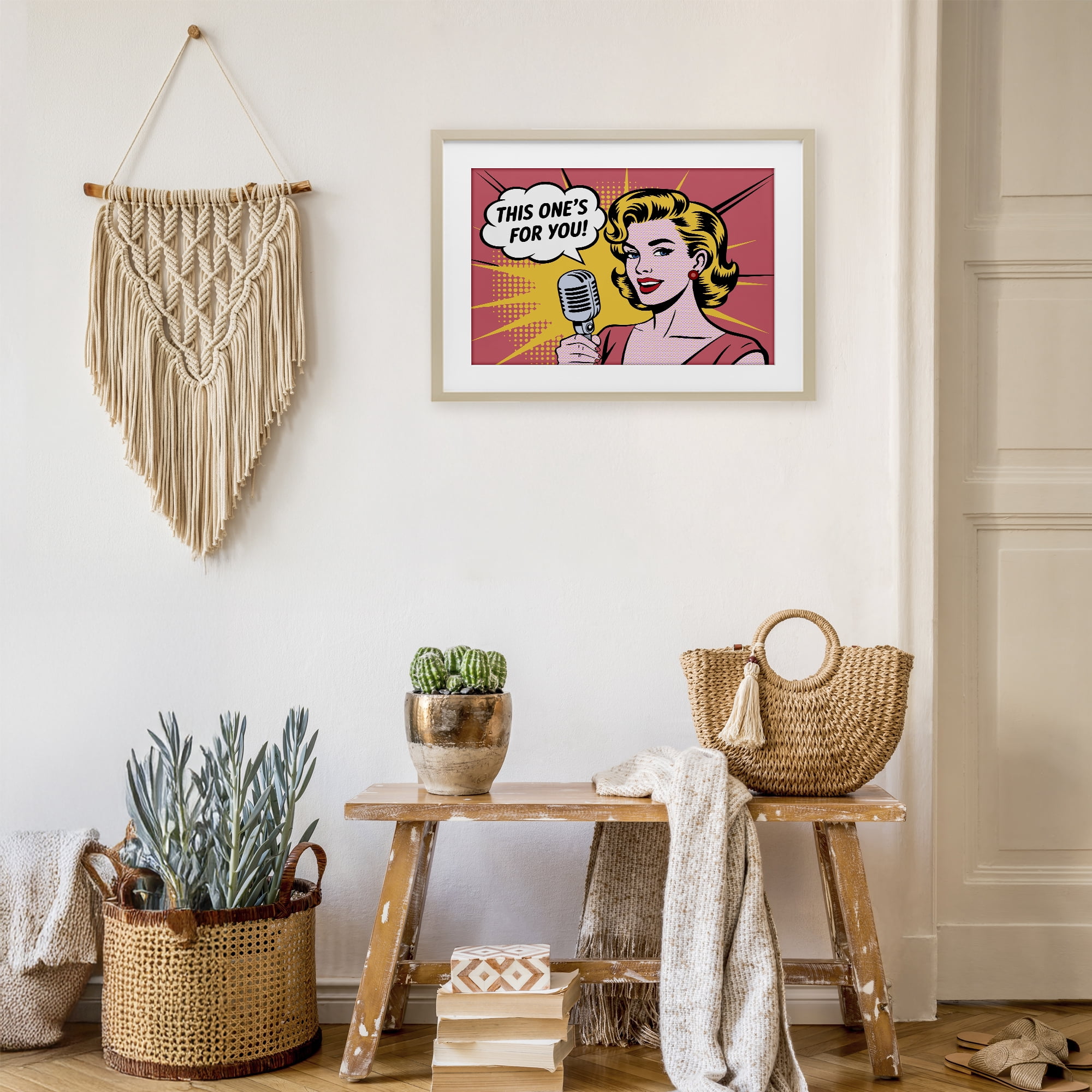 Stupell Industries This One's For You Birch Framed Print Under Glass, design by Andreas Magnusson