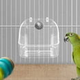 thumbnail image 4 of HAMPPLIES 1Jgo Bañera Colgante Transparente Para Pájaros Con Función De Ducha Y Alimentador Multipropósito, 4 of 8