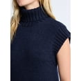 thumbnail image 5 of Free Assembly Women's Turtleneck Sweater Mini Dress, Sleeveless, Sizes XS-XXL, 5 of 6