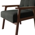 thumbnail image 6 of Castle Place Shabby Chic Accent Chair, Charcoal Grey, 6 of 10