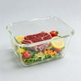 thumbnail image 5 of 2 Pack Large Glass Food Storage Containers with Lids 85oz/10.5cup Big Airtight Glass Storage Containers for Rotisserie Chicken Meal Prep Leftovers, BPA Free & Leak Proof, Microwave, Oven Safe, 5 of 7