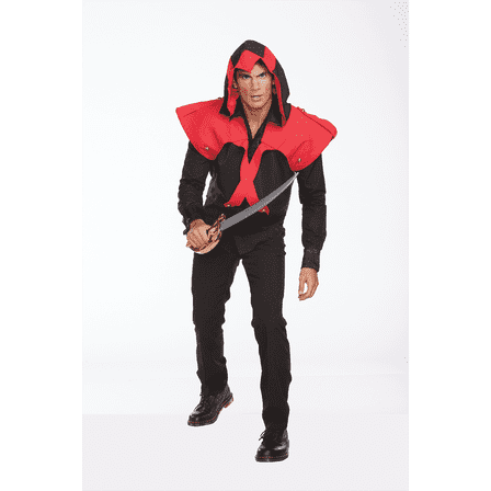 Halloween Wholesalers Pirate Assassin - Black and Red Costume