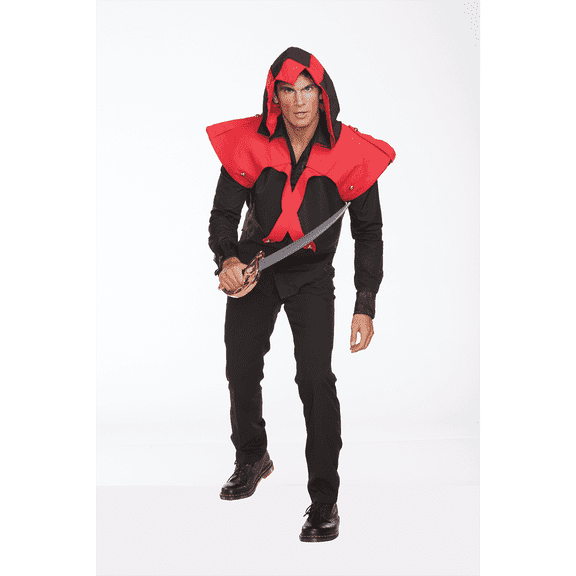 Halloween Wholesalers Pirate Assassin - Black and Red Costume