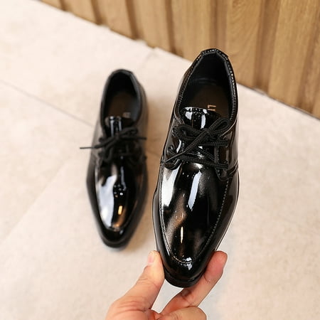 

〖Roliyen〗Toddler Shoes Boys British Perform Baby Student Toddler Leather Style Casual Children Boy S Shoes