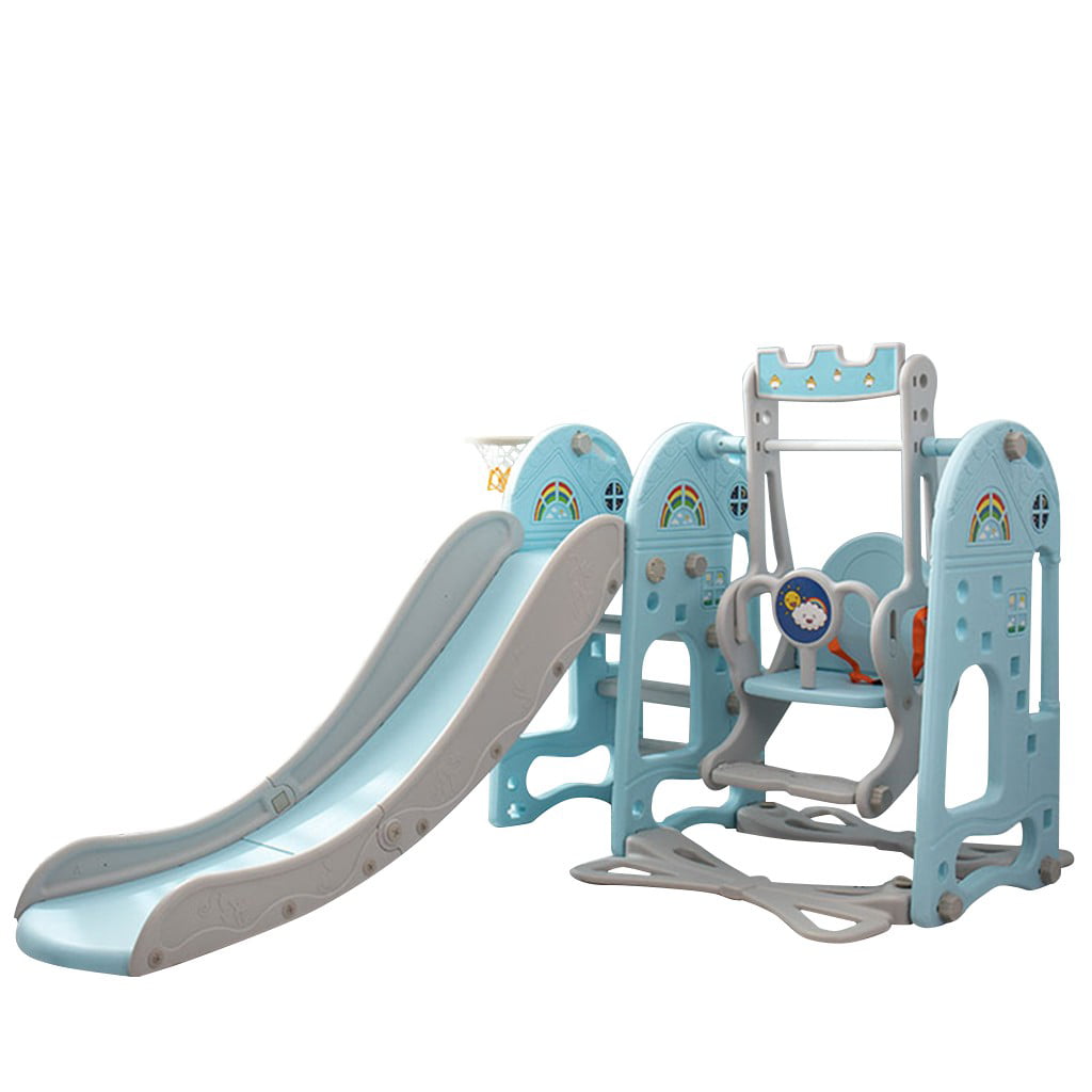 Details about   Indoor/Outdoor Play Kids Climber & Swing Set Backyard Playground Outside Slide T 