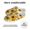 thumbnail image 6 of KLL Scottish Plaid Sunflower Pattern Adult Unisex Cozy Slippers,Fuzzy Slip-on Slippers TPR Sole Slippers Comfort Plush Home Footwear for Indoor & Outdoor-35/36, 6 of 7