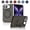 Coffee, variant on Kryonix for iPhone Duo Case with 360° Rotating Ring Kickstand,Compatible with MagSafe, Built-in Screen Protector Spring Hinge Protection, Carbon Fiber Texture Anti-Fingerprint Back,Black