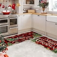 thumbnail image 4 of AIGIA 2Pcs/Set Christmas Kitchen Floor Mat Set Christmas Kitchen Rug Set Non Slip Mat (15x23 and 15x47 Inch), 4 of 6