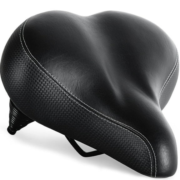 MixMart Indoor Bike Seat, Compatible with Peloton, Exercise or Road Bikes - Bicycle Saddle Replacement Seats with Extra Wide Cushion for Men & Women