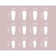 thumbnail image 5 of faux Ongles Longs Rose Paillet Papillon Strass Rose (24 Pices), Ongles De Pression Papillon Strass En Matriau Acrylique, 24 Pices Pour Femmes Et F, 5 of 5