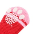 thumbnail image 4 of Calcetines antideslizantes para mascotas Colco 4 Piezas Interior Caliente Rojo S, 4 of 8