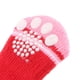 thumbnail image 4 of 4 calcetines de punto de algodón antideslizantes con diseño de perro para mascotas, protectores para patas, color rojo S, 4 of 9