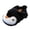 Black, variant on Kakishop Kids Toddler Slippers Baby Girls Boys Cute Cartoon House Shoes Children's Non Slip Warm Fall Winter Fuzzy Indoor Slipper, 3.5(10-11 Years)