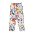 thumbnail image 4 of Balery Floral Ditsy print Women's Pajama Pants,Ultra Lightweight Pjs,Lounge Pant-Medium, 4 of 9