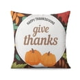 thumbnail image 2 of Grateful Autumn Pumpkin Pillow Covers Set Of 4, Linen Fall Colors Pillow Covers Home Decor, 2 of 5