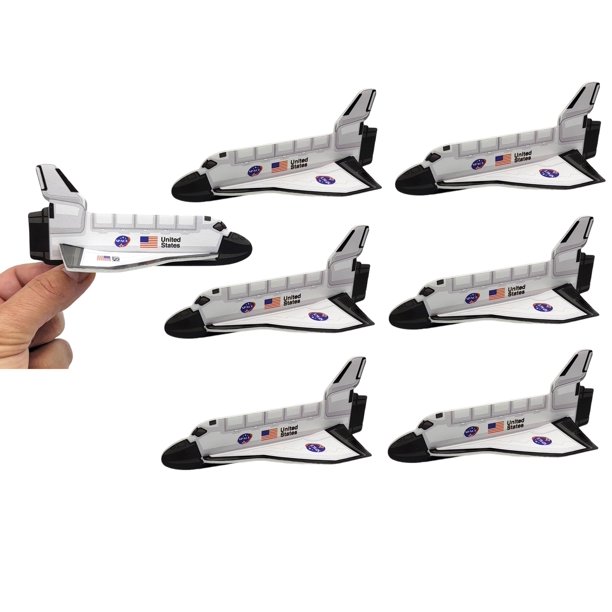 Space Shuttle Foam Gliders (5") Outer Space Cosmos Flying Toys. Plane