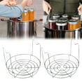 thumbnail image 1 of CRCMUHE Rack 2pcs Canning Rack Stainless Steamer Canning Jar Rack With Silicone Handle Canner Rack Canning Kit For Regular Wide Mouth Mason Jars Jars, 1 of 9