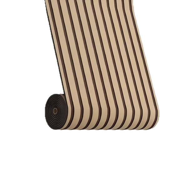 SELIVO Wall Panels Peel and Stick Pvc Slat 236"X15.75" Self Adhesive Thick Faux Oak Wood Grain Panel Soundproof Wall Panels for Walls & Ceilings